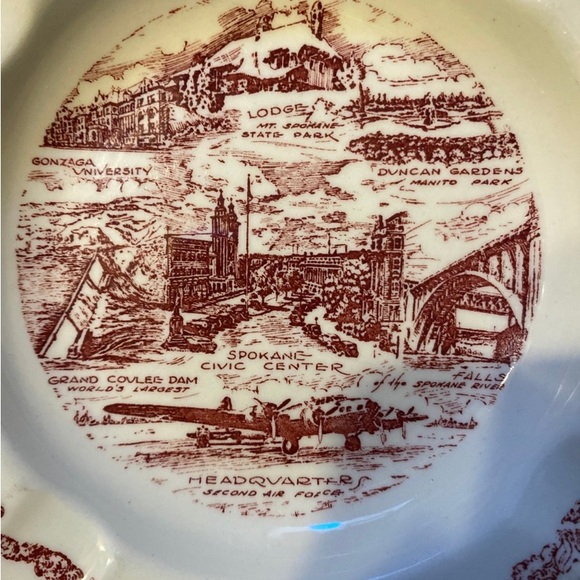 Vintage Vernon Kilns USA Spokane Washington Ashtray - Picture 2 of 7